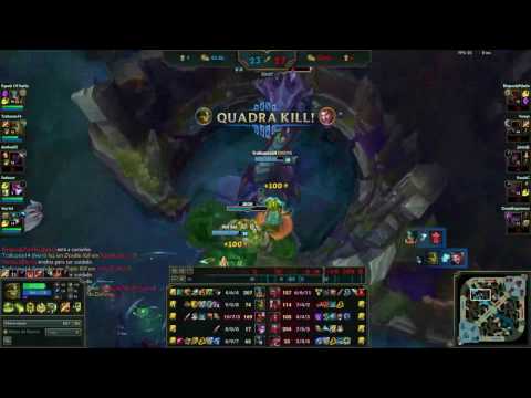 Quadra kill !!!!! Ivern Jg +Roubo de Barão