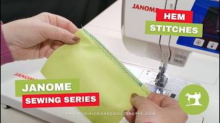 Janome Sewing Series: Blind Hem Stitch | Easy Professional Hems (3160 & 2030)