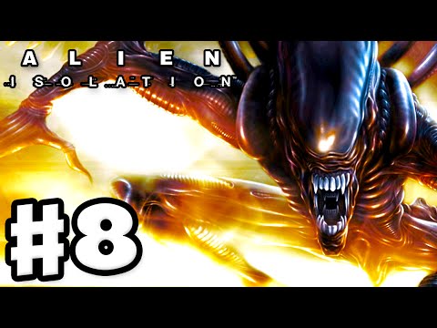 Alien: Isolation - Gameplay Walkthrough Part 8 - All Around Me! (PC Gameplay with Facecam)