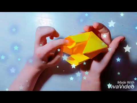 Как сделать двухтрубный кораблик пароход из бумаги. #Оригами