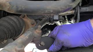 How to install a steering stabilizer shock for rough country lift kit on a 1998 GMC K 1500