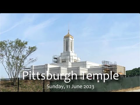 Pittsburgh Temple Cupola & Spire Installation June 9, 2023