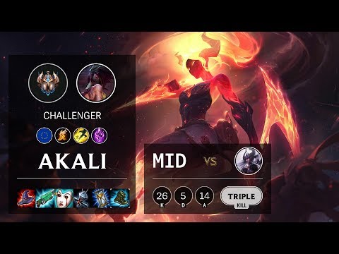 Akali Mid vs Syndra - EUW Challenger Patch 10.8