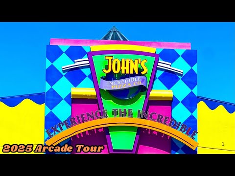 INSANE Johns Incredible Pizza Company Arcade Tour! | 4K Arcade Walkthrough | Buena Park, California