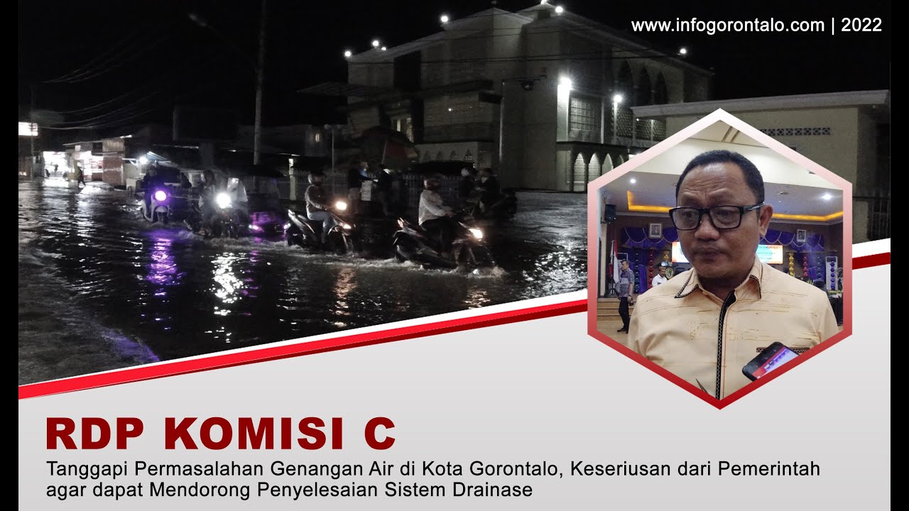 DPRD tanggapi permasalahan genangan air di Kota Gorontalo