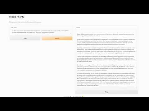 Voicera demo Use case 5 / Insights with Empathy on the true voice of your customers.