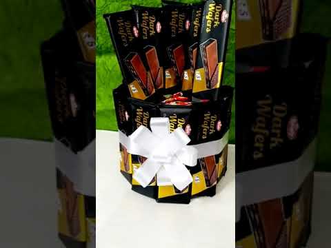 Chocolate tower || Chocolate hamper || Handmade gifts #shorts #chocolatetower #handmadegifts