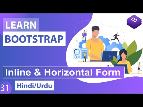 Bootstrap Inline Horizontal Form Classes Tutorial in Hindi Urdu