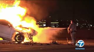 4 killed in wrong-way crash on 71 Freeway in Chino Hills