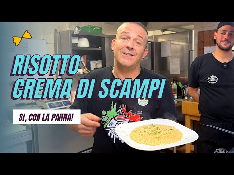 Il vero RISOTTO alla CREMA di SCAMPI con la PANNA! Una ricetta facile facile