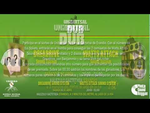 Photo Sound Reggae: Promo Unibertsal Dub #1 - Watts Attack Sound System & Dreadrive Sound System