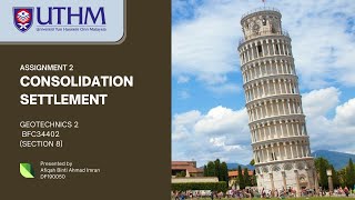 CONSOLIDATION SETTLEMENT | GEOTECHNICS II | BFC34402