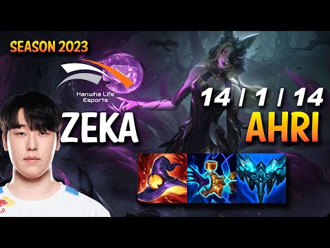 HLE Zeka AHRI vs JAYCE Mid - KR Ranked