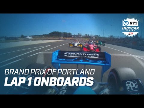 インディーカー第16戦 ポートランド・レースウェイ 1周目のオンボード映像