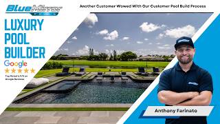 Custom Pool Build in Delray Beach By Blue Mirror Pools | The Anthony Farinato Special Service Build