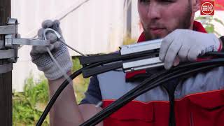 Анкерный зажим н15 для кабеля типа ftth