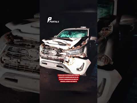 Jovem que foi atropelado e morto durante a madrugada na GO-154 estava caminhando no meio da rodovia