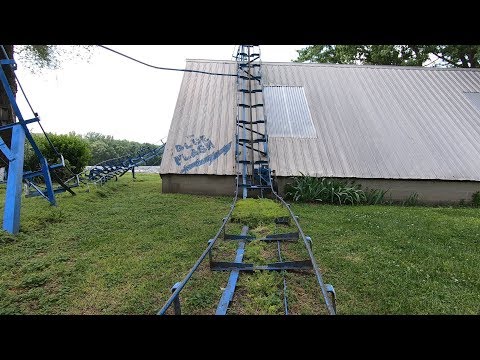 Blue Flash Famous Backyard Roller Coaster POV!