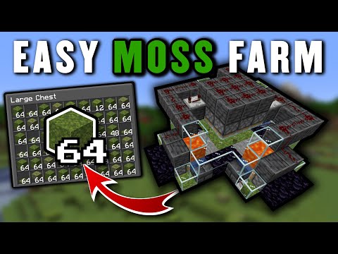 Minecraft MOSS BLOCK FARM | Unlimited, Automatic