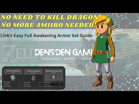 Zelda: Easy Full Awakening Armor Set Guide (No Amiibo, No Dragon Killing) | Tears of the Kingdom
