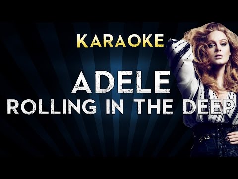 Adele - Rolling in the Deep | LOWER Key Karaoke Instrumental Lyrics Cover Sing Along