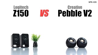 Video thumbnail for $21 - Logitech Z150 vs $30 - Creative Pebble V2 / Sound Comparison by Sound Comparisons Library