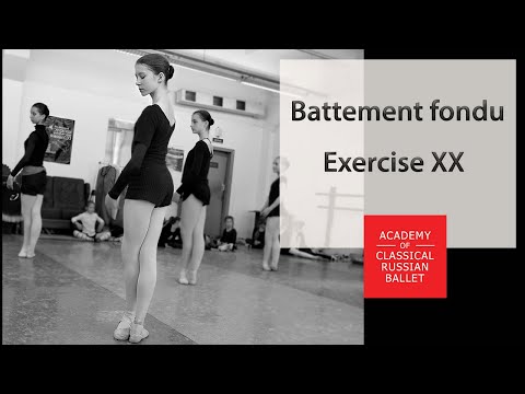 Battement fondu /Экзерсис-XX /Ksenia Zhiganshina, age 13, Academy of Classical Russian Ballet