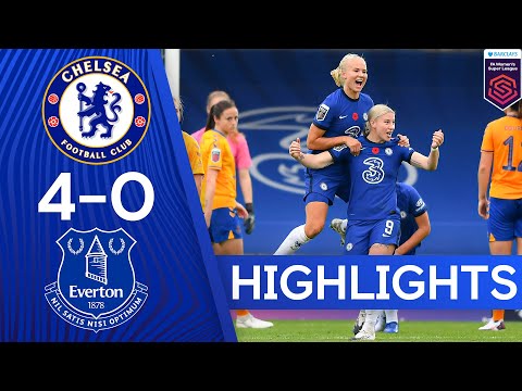 Pernille Harder Wonder Goal Sinks The Toffees | Chelsea 4-0 Everton | Women's Super League