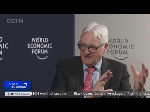 Peter Voser Chairman of ABB speaks to CGTN at Davos