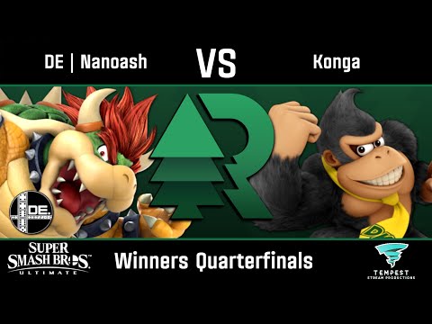 DE | Nanoash (Bowser) vs Konga (Donkey Kong) - Ultimate Winners Quarterfinals - Evergreen Rising #11