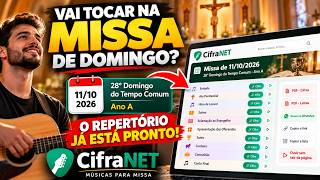 Vai tocar na Missa de Domingo? 🎸 O Repertório de 11/10/2026 JÁ ESTÁ PRONTO! 🙏🎶