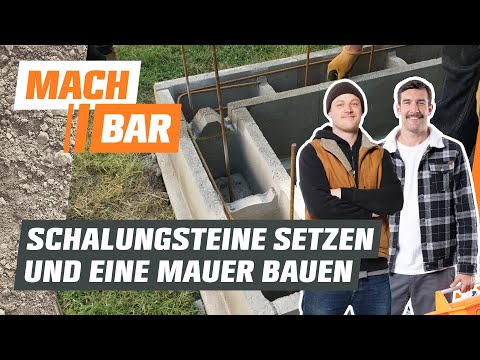 Build your own garden wall – with formwork blocks | OBI