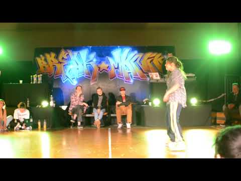 BREAKMANIA 2018 Dogrywka Półfinał Hip Hop 1vs1 pow. lat 16 Mikołaj vs Zuzia