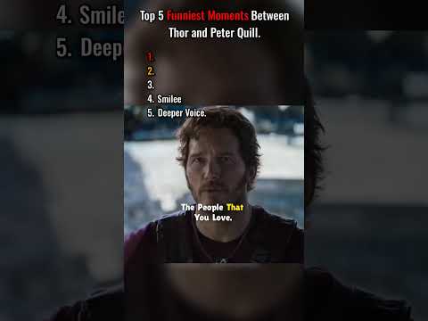 Top 5 Funniest Moments Between Thor and Peter Quill. 😭 #infinitywar