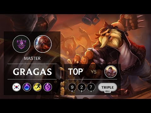Gragas Top vs Jayce - KR Master Patch 9.12