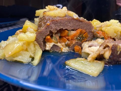 POLPETTONE RIPIENO DI VERDURE - Farlo a casa è semplicissimo [TROPPO BUONO]