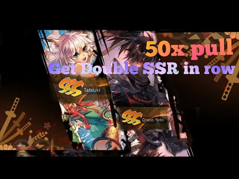 Gatcha 50x the last ninja : origin. Get 2 best SSR ever! lucky in a row