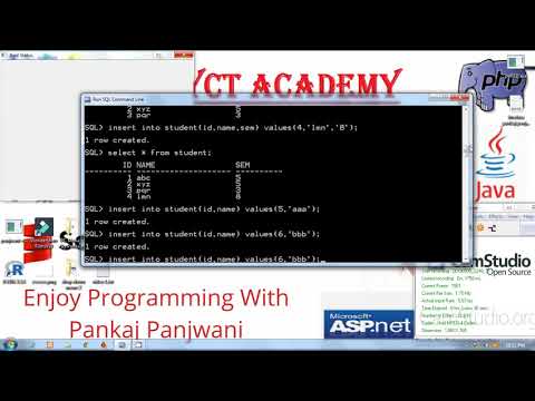 Oracle in Hindi By Pankaj Panjwani 12 | null or not null