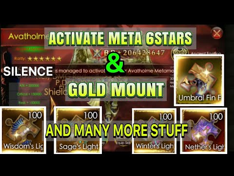 SILENCE ACTIVATE 6STARS META & GOLD MOUNT AND MANY MORE!!  LEGACY OF DISCORD