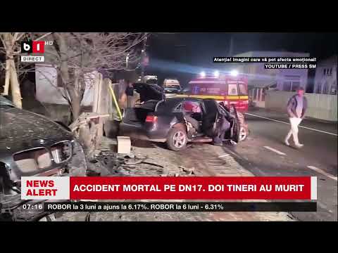 ACCIDENT MORTAL PE DN17, ÎN JUDEȚUL BISTRIȚA_Știri B1TV_28 dec. 2025