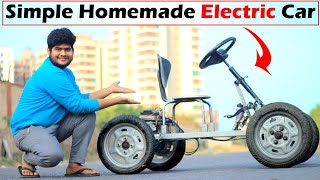 Home made simple electric car || DIY || CREATIVE SCIENCE