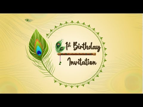 First Birthday Video Invitation | 1st Birthday Invitation Video Template - 247invites.com