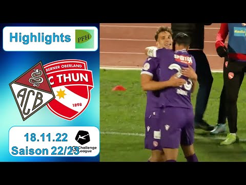 Highlights: AC Bellinzona vs FC Thun (18.11.2022)