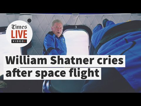 William Shatner breaks down in tears after after space flight with Jeff Bezos