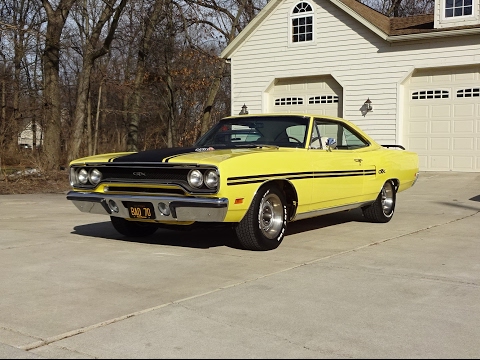 1970 Plymouth GTX in Lemon Twist Yellow & 440 + 6 Engine Sound on My Car Story with Lou Costabile