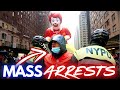 MASS ARRESTS! Protesters DISRUPT Macy's Thanksgiving Day Parade.