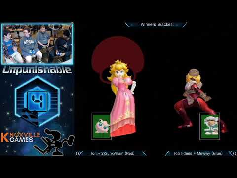 Unpunishable 4 - Iori + 2KrunkVillain (Red) vs RipTidess + Mewwy (Blue) - Melee Doubles