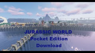 Jurassic World map Pocket Edition Download tutorial.