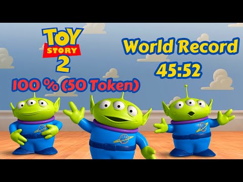 Toy Story 2 - 100% (50 Token) Speedrun in 45:52 (PC) [World Record]
