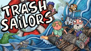 Trash Sailors - TRASH FUELS THE ENGINE! (4 Player Demo Gameplay)